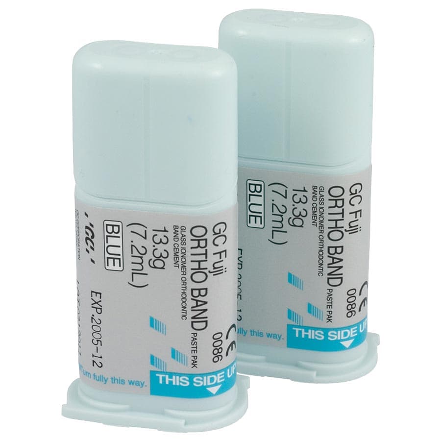 GC Fuji ORTHO BAND Paste Pak Refill, Blue Resin-Modified Glass Ionomer Orthodontic Band Cement, 2 x 13.3 g (7.2 ml) Cartridges & Mixing Pad, 001888 thumbnail 18