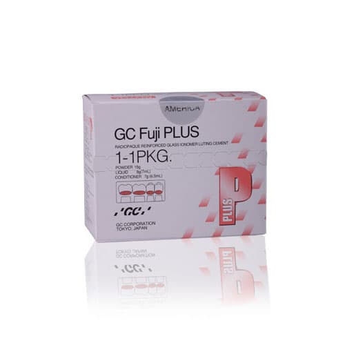 GC Fuji PLUS Resin-Reinforced Glass Ionomer Luting Cement, Powder/Liquid 1:1:1 Kit, 15 g Powder, 7 mL Liquid, 6.5 mL Conditioner, #431011 thumbnail 18