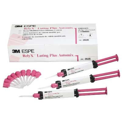 3M RelyX Luting Plus Automix Resin-Modified Glass Ionomer Cement, Value Pack, 8.5 g Syringes, 3/Pk, 3535 thumbnail 24