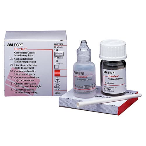 Durelon Carboxylate Luting Cement, Regular Set, Triple Pack, 20 g Powder, 40 mL Liquid, 38234 thumbnail 10