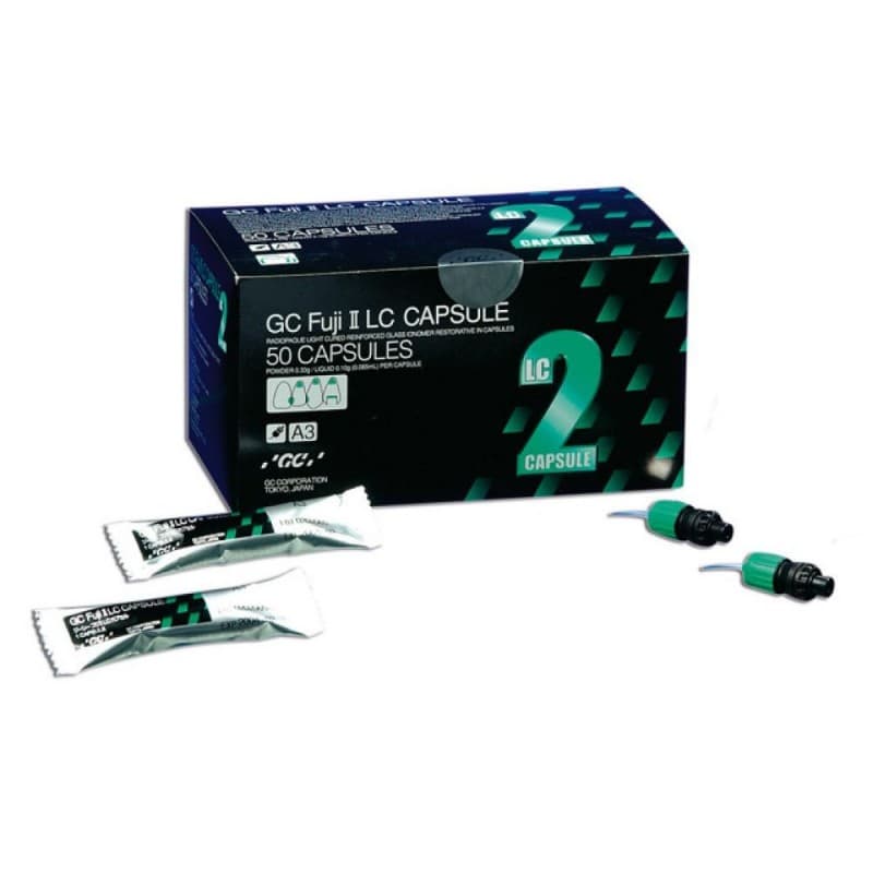 GC Fuji II LC Light-Cured Resin-Reinforced Glass Ionomer Restorative Capsules, Light Shade Assortment, 24/Box, 425015 thumbnail 16