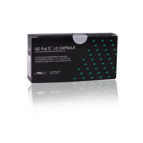 GC Fuji II LC Light-Cure Resin-Reinforced Glass Ionomer Restorative Capsules, Dark Shade Assortment (A3.5, A4, B3, B4, C4), 24/Pk, 425020 thumbnail 12