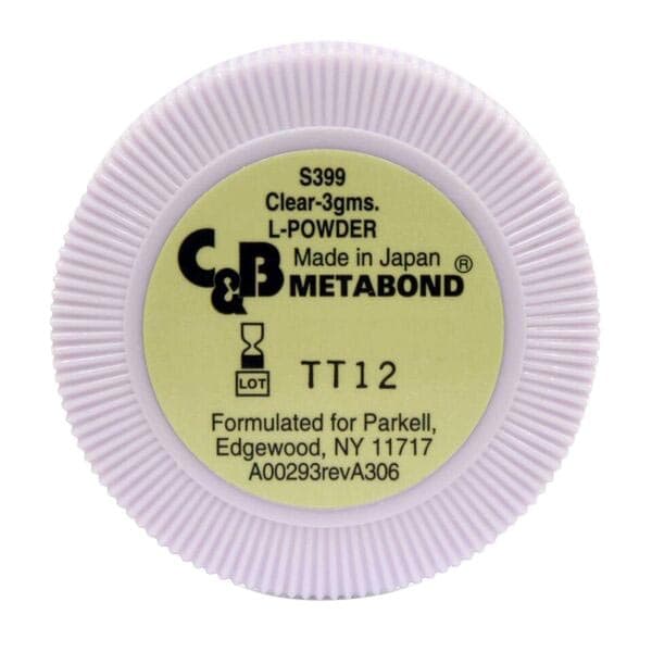 Parkell C&B-Metabond Clear L-Powder Refill, 3 g Jar, S399 thumbnail 6