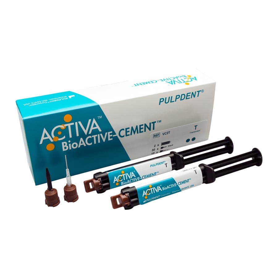 ACTIVA BioACTIVE-Cement, Value Pack, Translucent, 2 x 5 mL/7 g Automix Syringes + 40 Tips, VC2T thumbnail 15