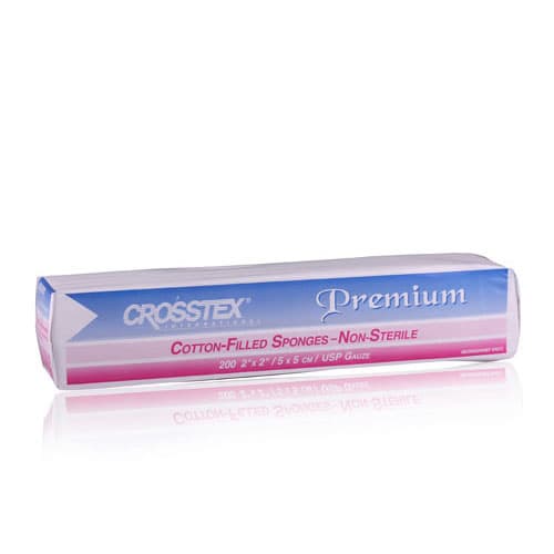 Crosstex Advantage Plus Cotton-Filled Exodontia Gauze Sponges, 2" x 2", 4-Ply, Non-Sterile, 5000/Case, ENACC thumbnail 5