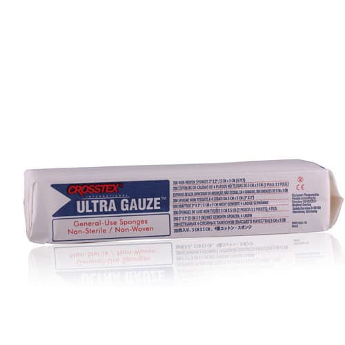 Crosstex Ultra Gauze Non-Woven Sponges, 2" x 2", 4-Ply, Non-Sterile, 8000/Case, ENCNWUB thumbnail 6