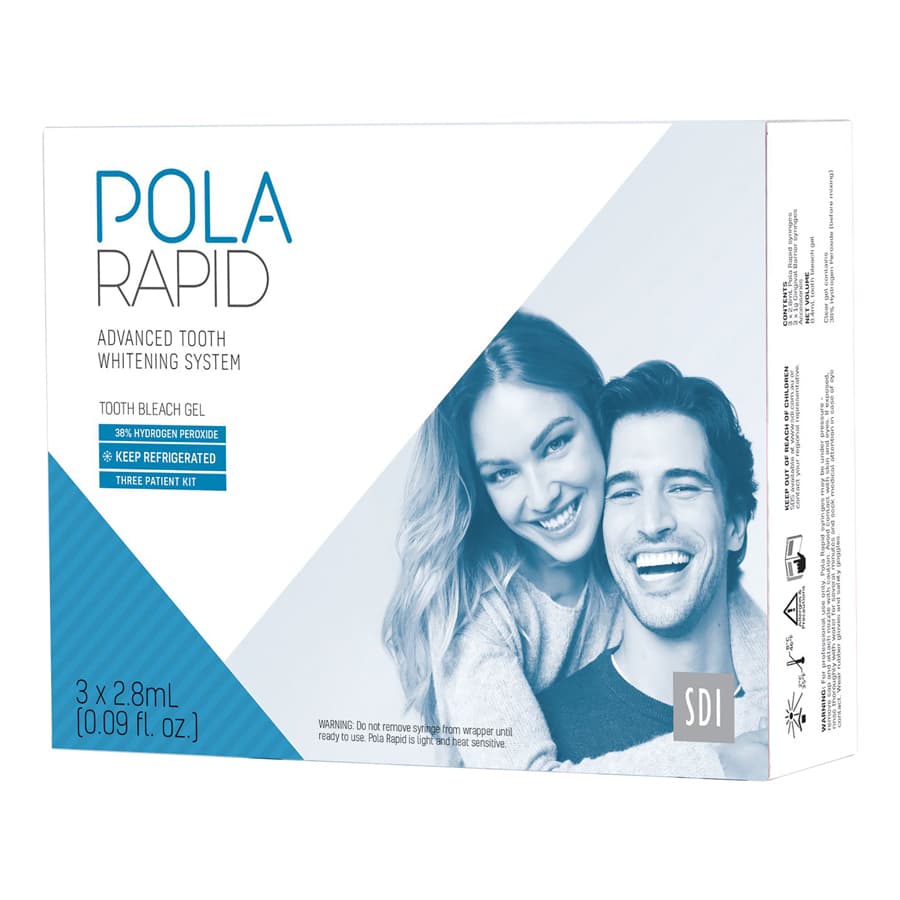 SDI Pola Rapid In-Office Tooth Whitening 3-Patient Kit with Optragate, 38% Hydrogen Peroxide, 3 x 2.8 mL Syringes, 7700501 thumbnail 6