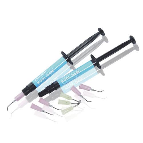 Pulpdent Kool-Dam Light-Cure Heatless Liquid Dam & Block-Out Resin Intro Kit, 2 x 3 mL Syringes with 20 Applicator Tips, PD thumbnail 11