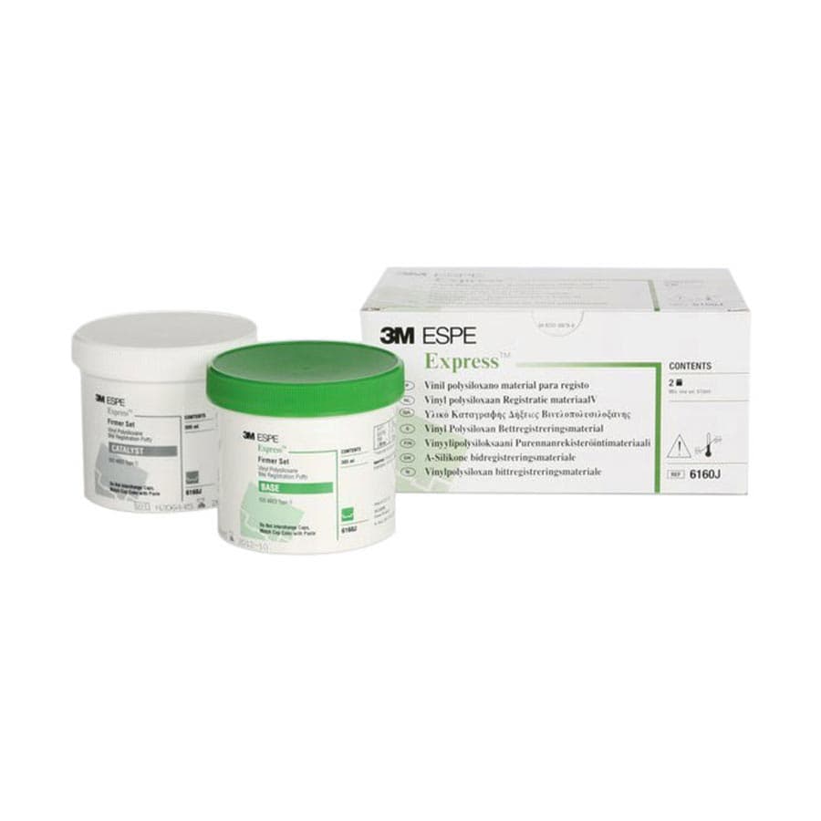 3M Express VPS Bite Registration Material Putty, Fast Set, 2 x 305 mL Jars, 6160J thumbnail 6