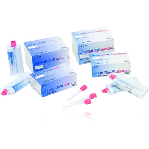 Jet Blue Bite Bite Registration Vinylpolysiloxane, Super Fast Set, 50 mL Single Pack, C6493 thumbnail 3