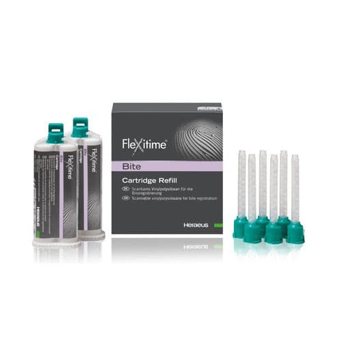 Flexitime Bite Registration Vinylpolysiloxane Fast Set Cartridge Refill, 50 mL, 2/Pk, 50066038 thumbnail 5