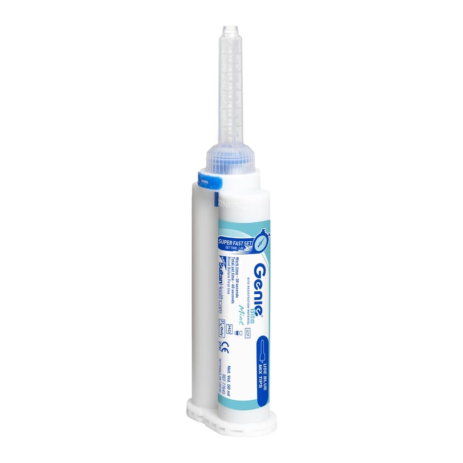Genie Bite Registration Material, Fast Set, Mint, 2 x 50 ml Cartridges with 6 Mixing Tips, 77640 thumbnail 7