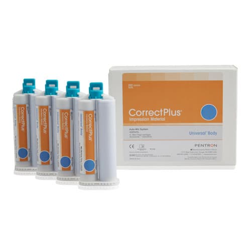 Correct Plus Hydrophilic VPS Impression Material, Universal Body, Regular Set, Unflavored, 50 mL Cartridges, 32/Pack, Q34DC thumbnail 5