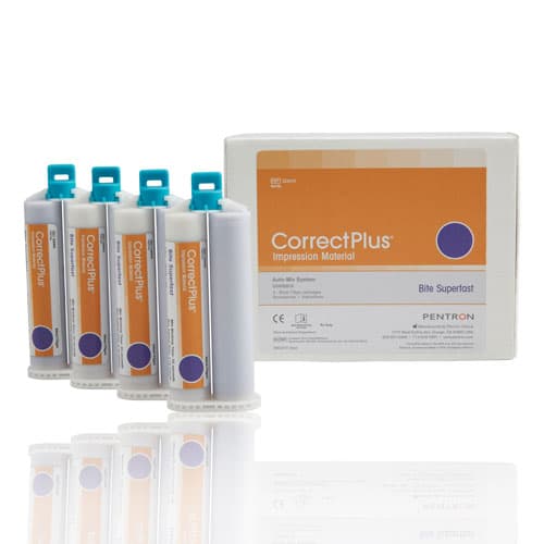 Correct Plus Bite Superfast Hydrophilic Vinyl Polysiloxane Impression Material, 50 ml Cartridges, Purple, 4/Pack, Q34IA thumbnail 6