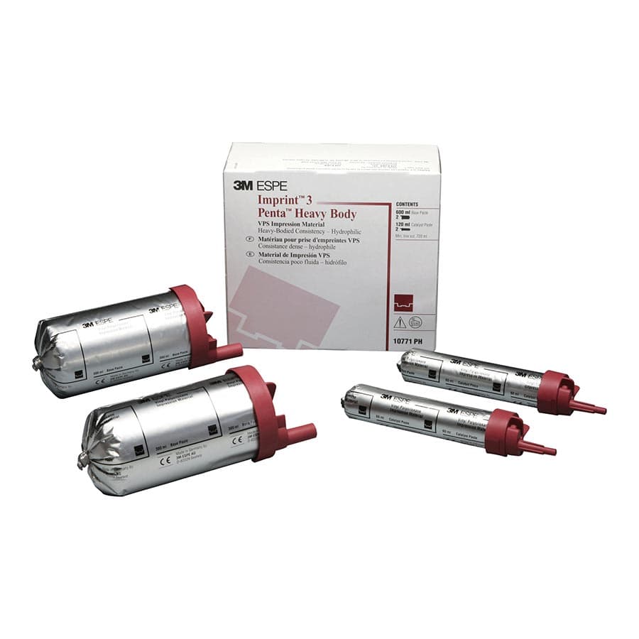 3M Imprint 3 Penta Heavy Body VPS Impression Material Refill, 2 x 300 mL Base Paste + 2 x 60 mL Catalyst, 10771PH thumbnail 8