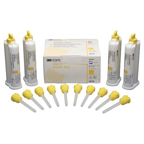 3M Imprint 3 Regular Body VPS Impression Material Refill, Yellow, 4 x 50 ml Cartridges, 10779 thumbnail 5