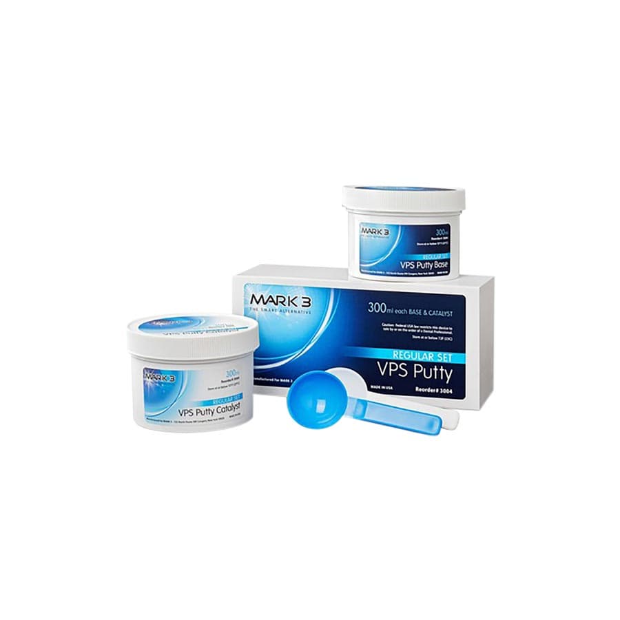 MARK3 EZ VPS Impression Putty, Fast Set, 600ml (300ml Base + 300ml Catalyst), 100-1161 thumbnail 2