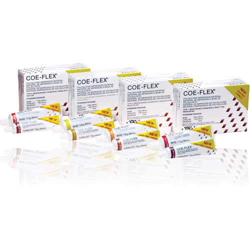 GC America COE-FLEX Lead-Free Polysulfide Impression Material, Standard Package, Injection Type (Light Body), Regular Set, 90 mL Base / 45 mL Catalyst / 15 mL Adhesive, 131003 thumbnail 11