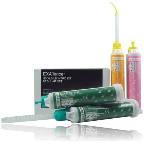 EXA'lence VPES Impression Material Intro Kit, Regular Set, Heavy/Light/Extra Light Body, 48 mL Cartridges, 137402 thumbnail 5