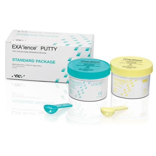 GC America EXA'lence VPES Putty Impression Material, Clinic Standard Package, 5 x 278 mL Base & 5 x 278 mL Catalyst, 137405 thumbnail 3