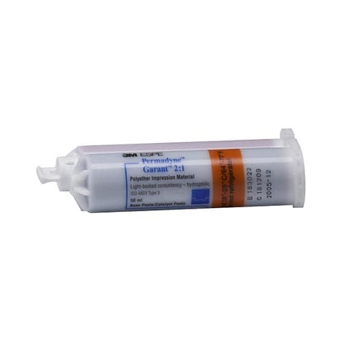 3M Permadyne Garant 2:1 Light Body Polyether Impression Material Refill, 4 x 50 mL Cartridges with 20 Garant Mixing Tips, 30413 thumbnail 4