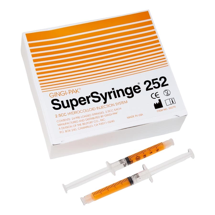 Gingi-Pak SuperSyringe 255 Hydrocolloid Syringe Material, 5 cc, Orange, Box of 12 thumbnail 2