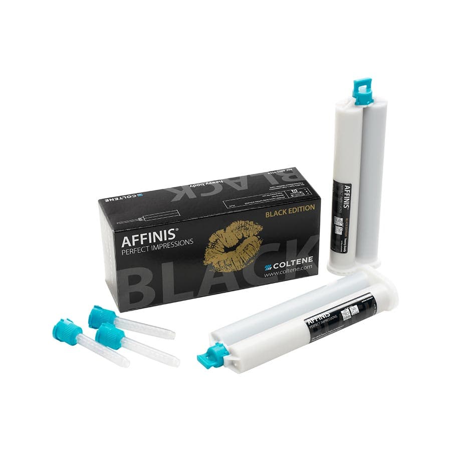 AFFINIS Black Edition VPS Impression Material, Heavy Body, 2 x 75 ml Cartridges with 8 Mixing Tips, 60019554 thumbnail 5