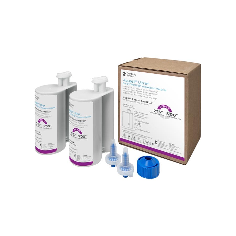 Aquasil Ultra+ Smart Wetting DECA VPS Impression Material, Medium Body, Regular Set, Purple, Mint, 2 x 380 ml Cartridges, 678682 thumbnail 8