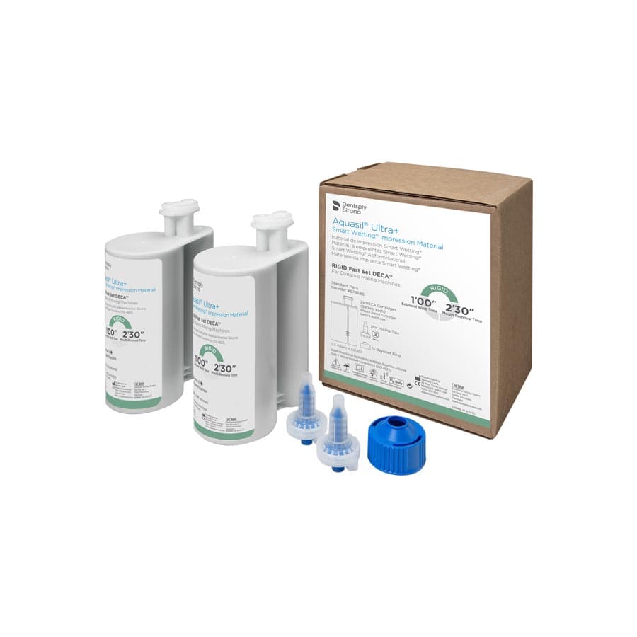 Aquasil Ultra+ DECA Smart Wetting VPS Impression Material, Rigid Body, Fast Set, Light Green, Mint, 380 ml Cartridge Refill, 2/Pk, 678688 thumbnail 8