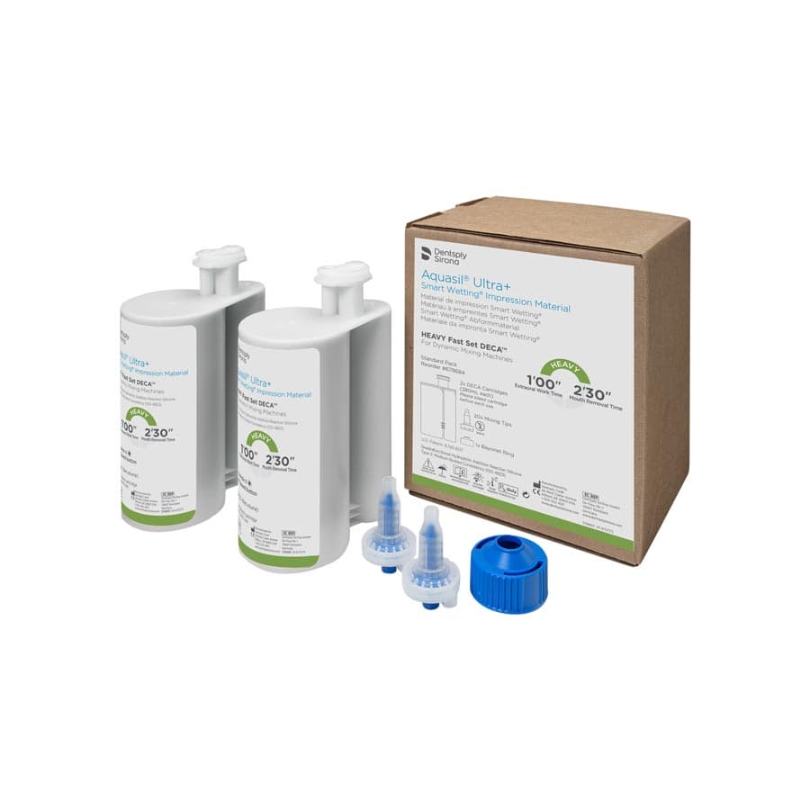 Aquasil Ultra+ DECA Smart Wetting VPS Impression Material, Heavy Body, Fast Set, Light Green, Mint, 380 mL, 2/Pk, 678684 thumbnail 9