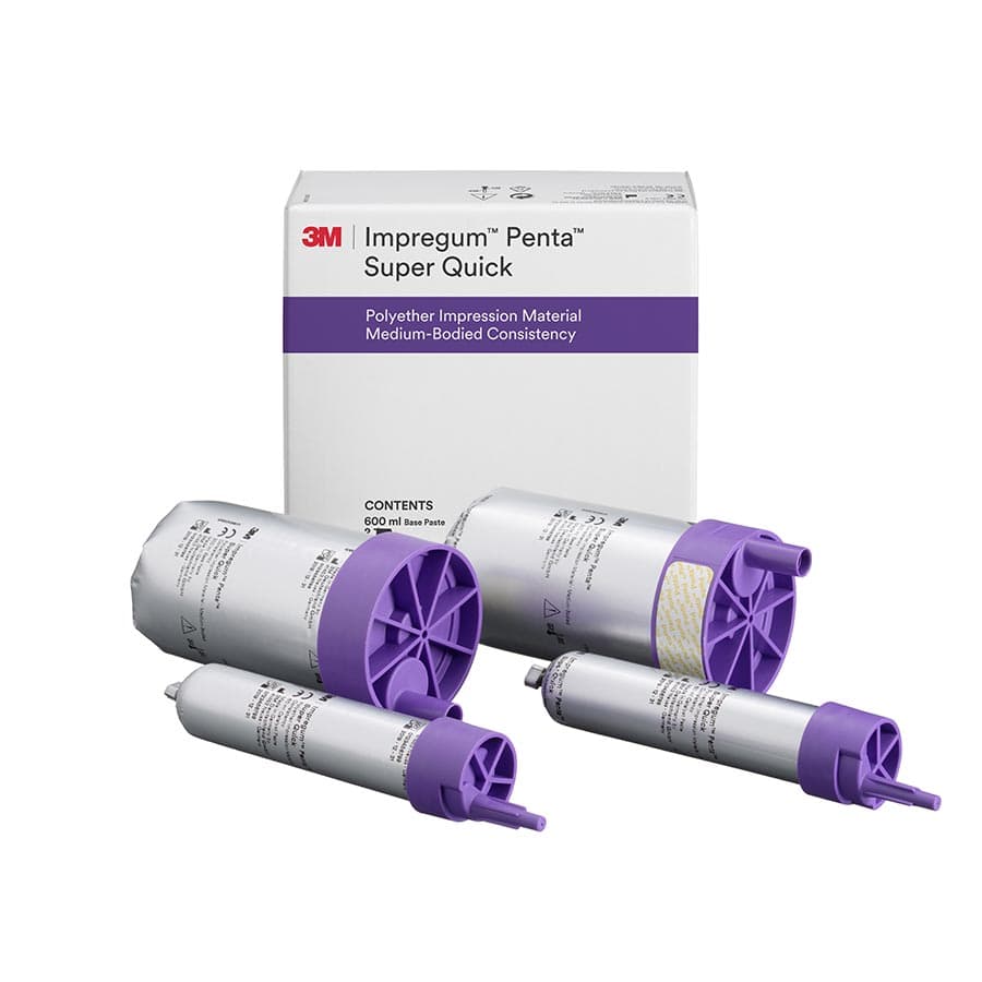 3M Impregum Penta Super Quick Polyether Impression Material, Medium Body, Refill, 2 x 300 mL Base Paste & 2 x 60 mL Catalyst, 69385 thumbnail 6