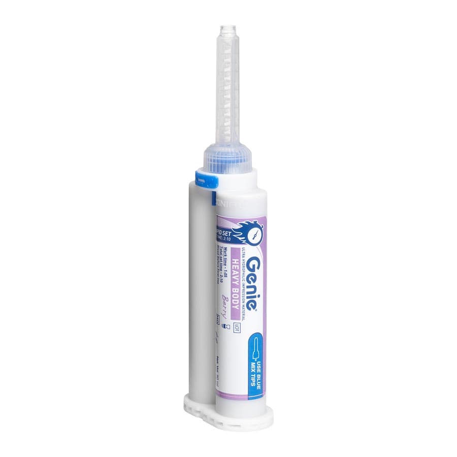Genie VPS Impression Material, Heavy Body, Rapid Set, Berry Flavor, Purple, 50 ml Cartridges, 2/Pk, 77630 thumbnail 7