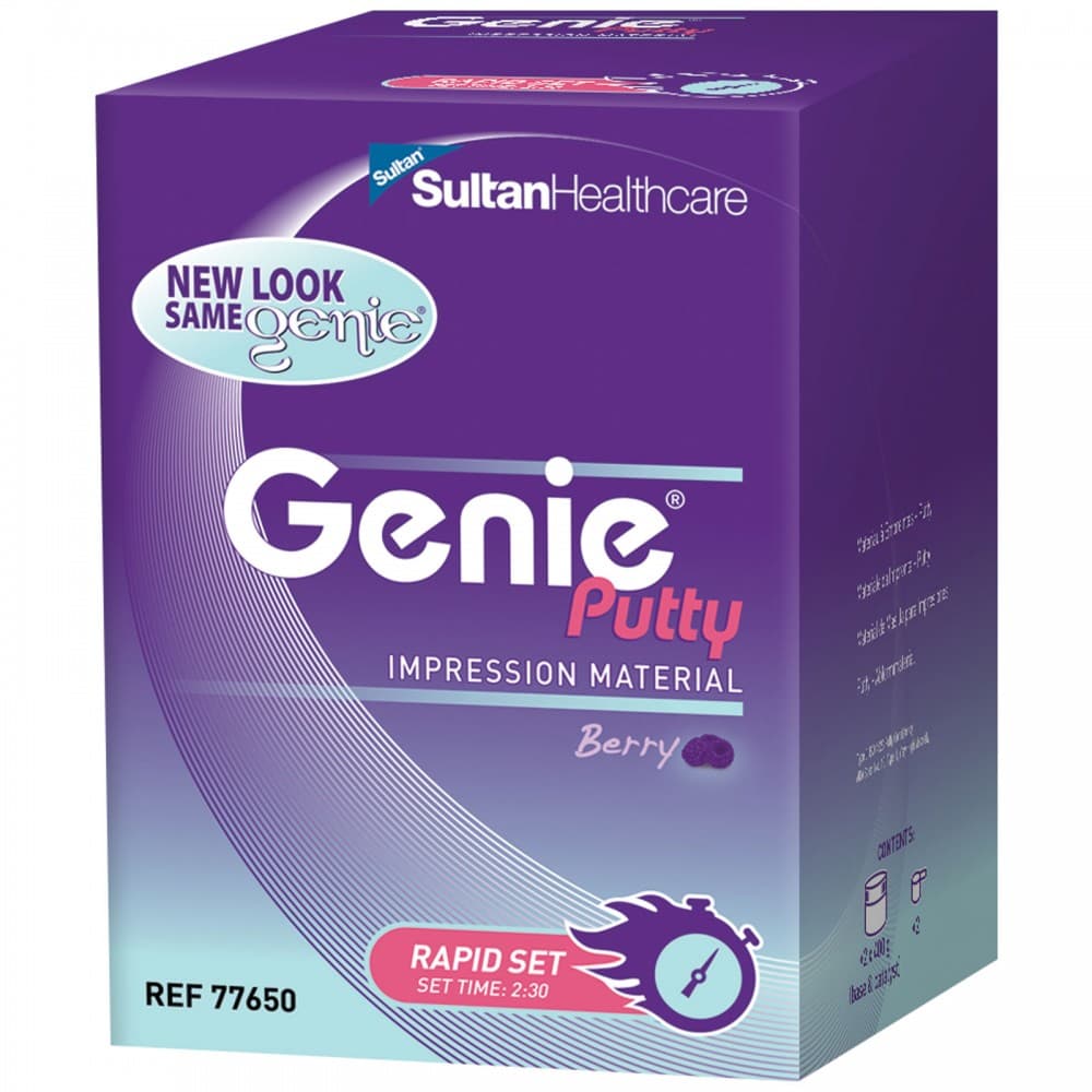 Sultan Genie VPS Putty Impression Material, Rapid Set, Berry Flavor, Purple, 2 x 300 mL Jars, 77650 thumbnail 7