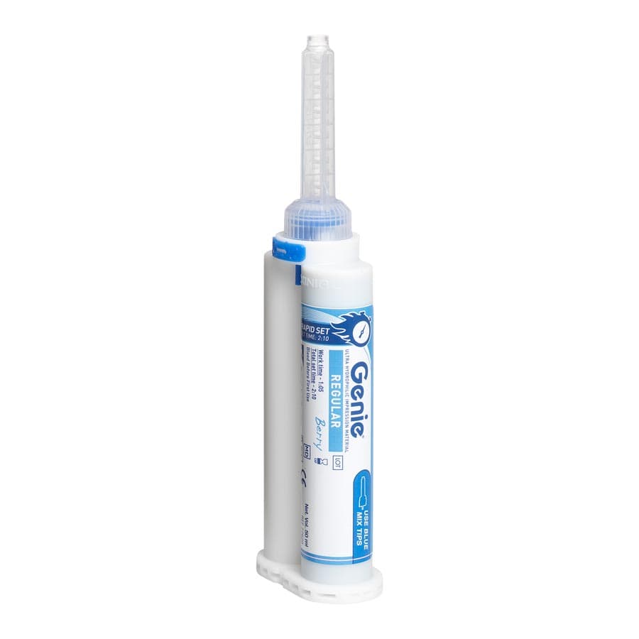 Genie VPS Impression Material, Light Body, Standard Set, Berry Flavor, Green, Bulk Pack, 60 x 50 mL Cartridges, 77725 thumbnail 3