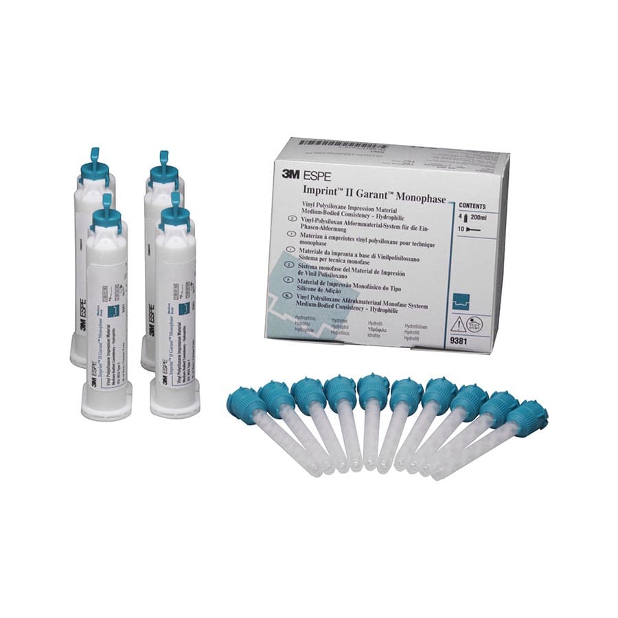 3M Imprint II Garant VPS Impression Material, Light Body, Yellow, 50 ml Cartridge Refill, 4/Pk, 9378 thumbnail 15