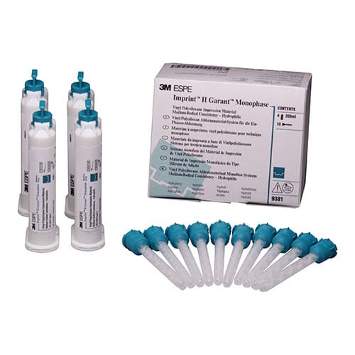 3M Imprint II Garant Regular Body VPS Impression Material Refill, Green, 50 mL Cartridges, 4/Pk, 9379 thumbnail 6
