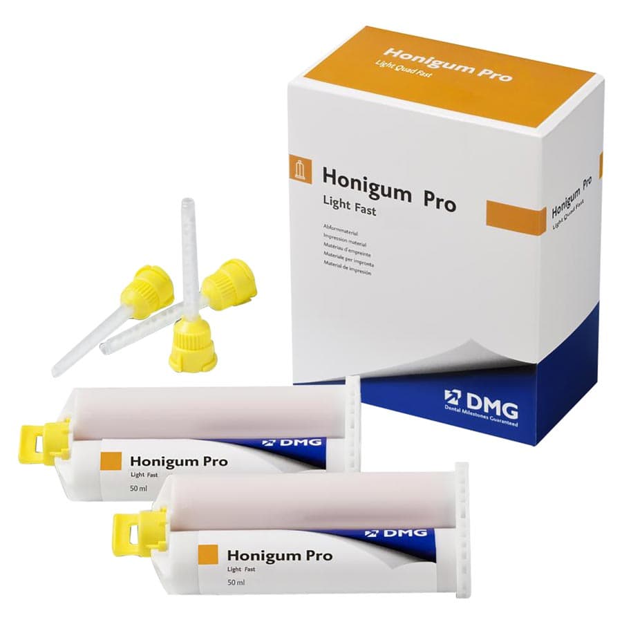 Honigum QuadFast Light Body VPS Impression Material, Fast Set, 50 ml Cartridges, 2/Pk with Tips, 999832 thumbnail 6
