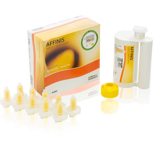 Coltene Affinis System 360 Heavy Body VPS Impression Material Starter Kit, 300 mL Base + 62 mL Catalyst, Yellow, 1/Pkg thumbnail 4