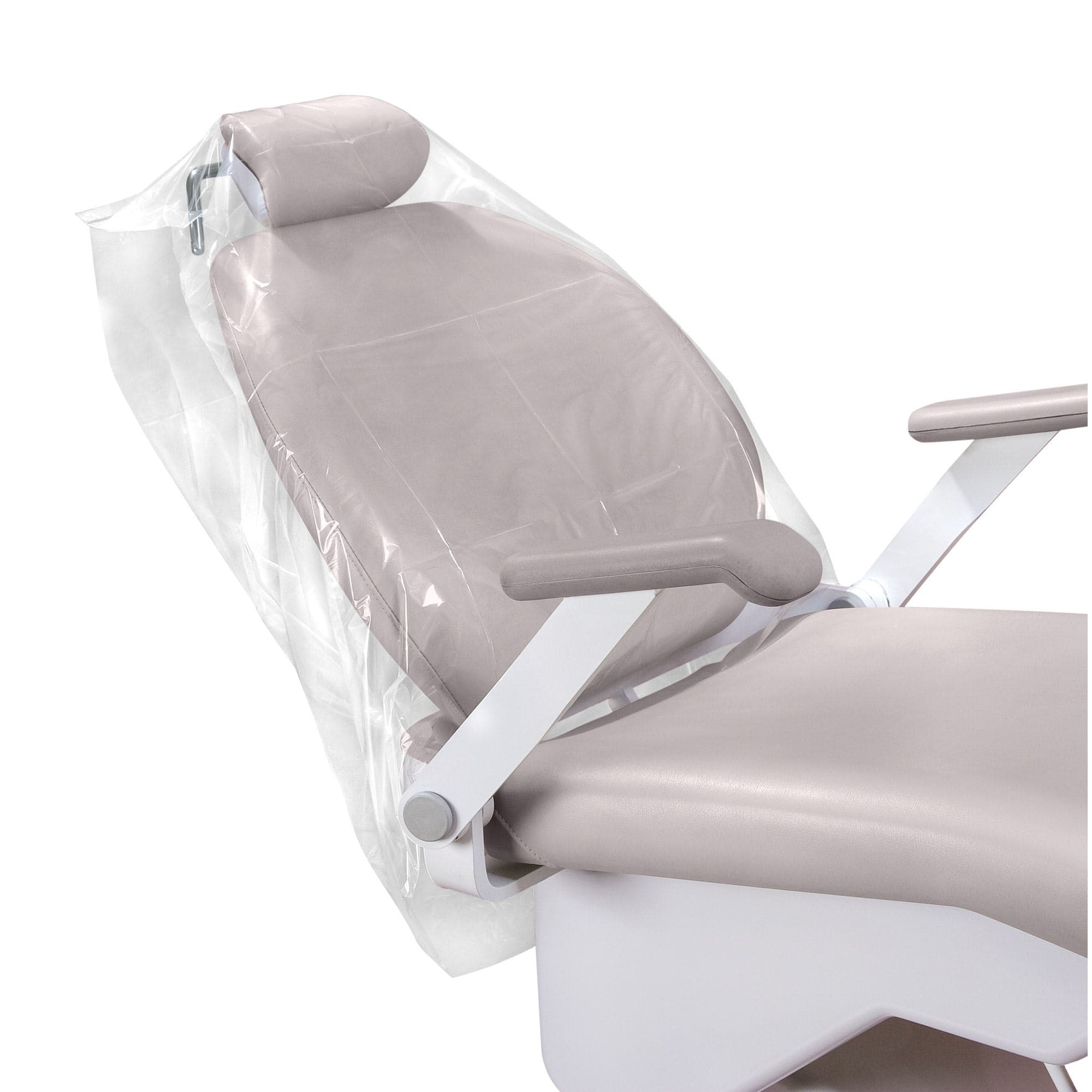 Plasdent Wide Half Chair Cover, Clear Plastic, 32" x 32", 200/Box, PS3825 thumbnail 12