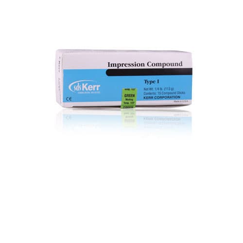 Kerr Impression Compound Sticks, Red, Type 3 High Fusing, 1/4 lb, 15/Pkg, 00432 thumbnail 5