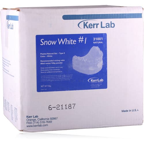 Kerr Snow White Plaster No. 1 Regular Set, Type II Model Plaster, 33 lb, Natural Set, 31001 thumbnail 3