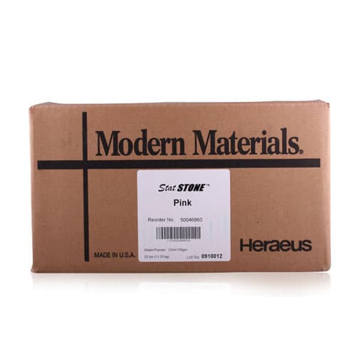 Kulzer Modern Materials StatStone Type III Fast-Set Model Stone, Pink, 25 lb Carton, 50046860 thumbnail 5