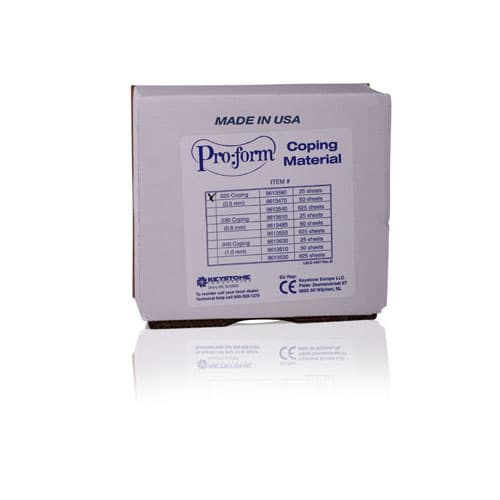 Pro-Form Coping Material, 5" x 5", Clear, 0.020" (0.50 mm), 25/Pk, 9613590 thumbnail 7