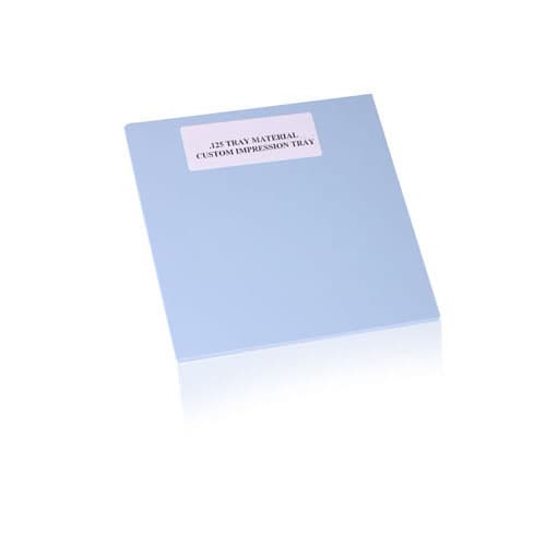 Keystone ProForm Custom Tray Material, High-Impact Styrene, 0.125" (3.2mm), 5" x 5" Sheets, Blue, with Spacer Foam, 25/Box, 9617390 thumbnail 4