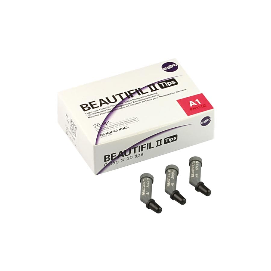 Beautifil II Universal Nano-Hybrid Giomer Composite, Light-Cure, Compule Tips Refill, 0.25 g, Shade A1, 20/Pk, 1752 thumbnail 14