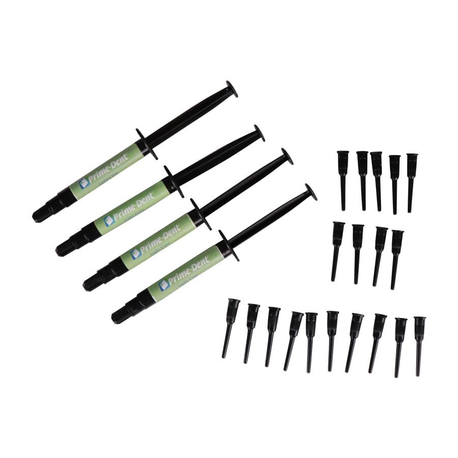 Prime-Dent Light Cure Block Out Resin Kit, 4 x 3.5g Syringes and 20 Tips, Ref 021-021 - Prime-Dent Light Cure Block Out Resin Kit, 4 x 3.5g Syringes and 20 Tips. - Image 1