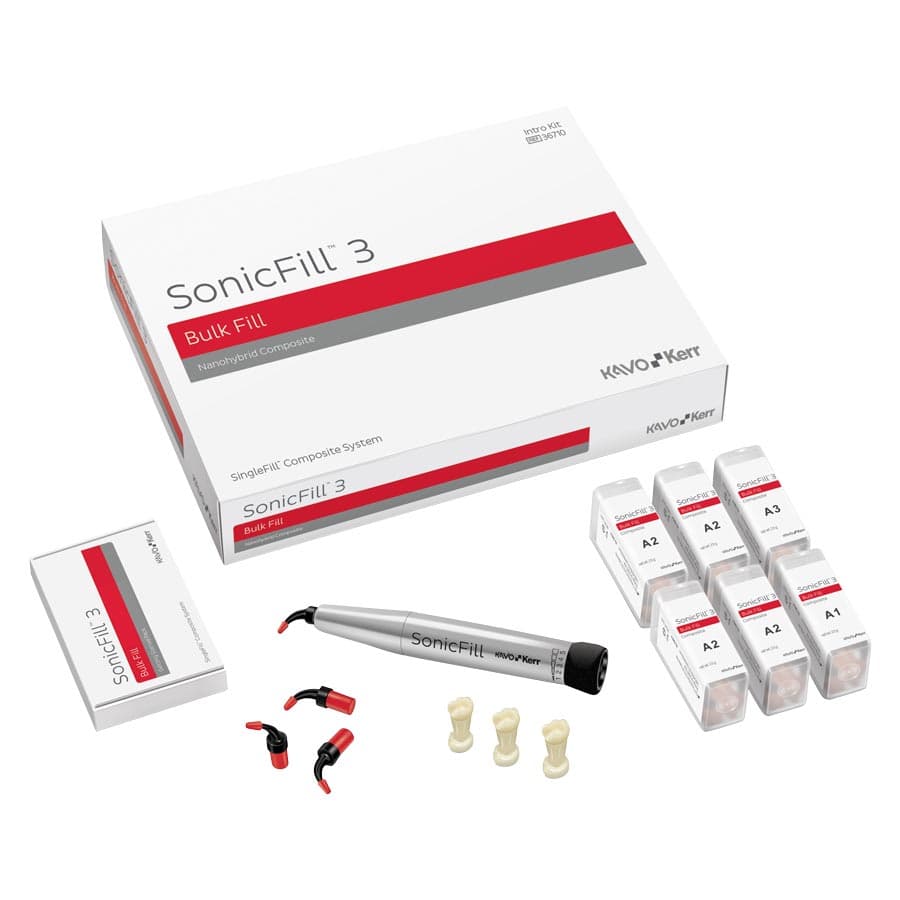 Kerr SonicFill 3 SingleFill Bulk Fill Composite System Intro Kit, 60 Unidose Tips (A1/A2/A3) with Handpiece, 36710 thumbnail 18