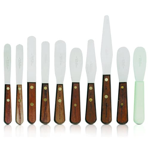 Buffalo Dental #16R Stainless Steel Spatula, Extra-Stiff 3-1/2" Blade, Rosewood Handle, 79500 thumbnail 6