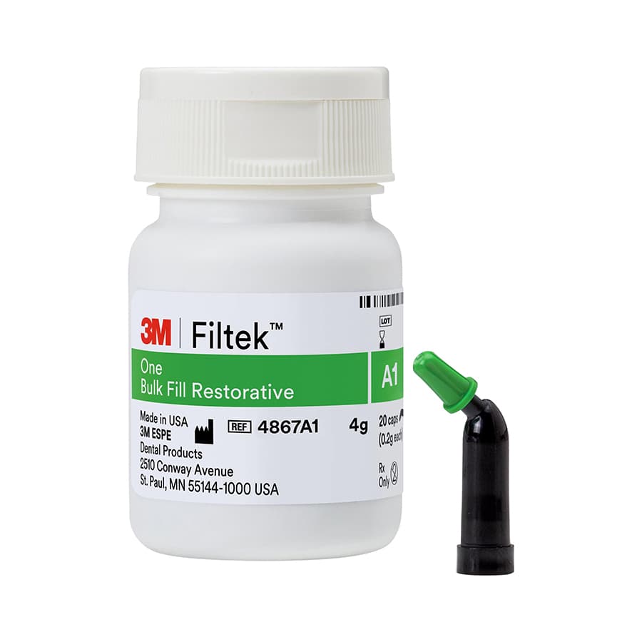 3M Filtek One Bulk Fill Restorative Capsules, Shade A1, 0.2 g, 20/Pk, 4867A1 thumbnail 15