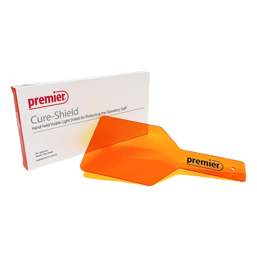 Cure-Shield Handheld Visible Light Shield, Orange, 5" Square with 5" Handle, 3/Pk, 9006166 thumbnail 8